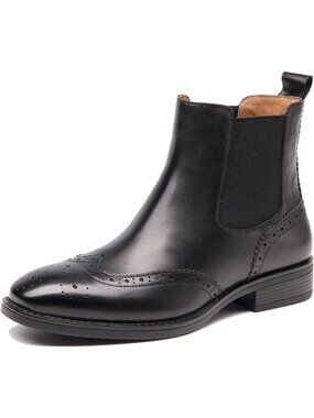 Stylish Women's Leather Chelsea Ankle Boots - Comfortable Fall & Winter Booties
